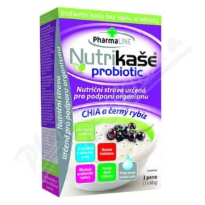 Nutrikaša probiotic – chia s čiernymi ríbezľami PHARMALINE 3×60 g
