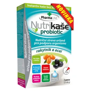 Nutrikaša probiotic – rakytník + acai  PHARMALINE 3×60 g