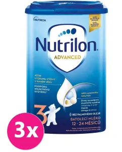 3x NUTRILON 3 Batoľacie mlieko 800 g, 12+ #9530921
