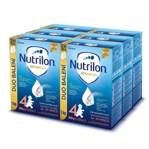 Nutrilon 3 Advanced DUO balenie 6 x 1 kg,NUTRILON Mlieko batoľacie 4 Advanced 6x 1000 g, 24+