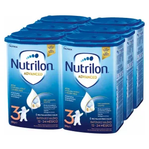 NUTRILON 3 Advanced Pokračovacie batoľacie mlieko od 12-24 mesiacov 6 x 800 g