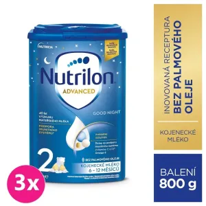 3x NUTRILON 2 Advanced Good Night následné dojčenské mlieko od uk. 6. mesiaca 800 g #7352127