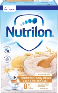 Nutrilon obilno-mliečna kaša piškótová so 7 druhmi obilnín, bez palmového oleja (od ukonč. 8. mesiaca) (inov.2021) 1x225 g