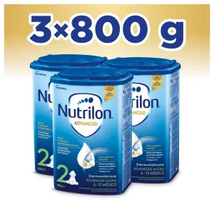 3x NUTRILON 2 Pokračovacie dojčenské mlieko 800 g, 6+ #7352125