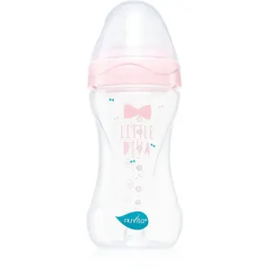 Nuvita Cool Bottle 3m+ dojčenská fľaša Transparent pink 250 ml