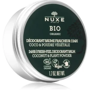 NUXE Bio Organic 24H Fresh-Feel Deodorant Balm Coconut & Plant Powder 50 g dezodorant pre ženy krémový dezodorant