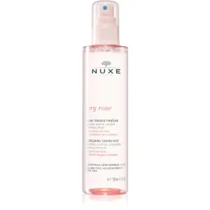 NUXE Very Rose Refreshing Toning 200 ml pleťová voda a sprej pre ženy na veľmi suchú pleť; na dehydratovanu pleť; na citlivú a podráždenú pleť
