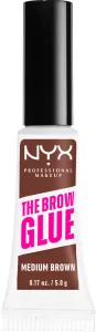 NYX Professional Makeup The Brow Glue Instant Brow Styler 5 g gél a pomáda na obočie pre ženy 03 Medium Brown