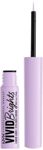 NYX Professional Makeup Vivid Brights 2 ml očná linka pre ženy 07 Lilac Link tekuté linky