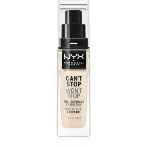 NYX Professional Makeup Can't Stop Won't Stop 30 ml make-up pre ženy 01 Pale na všetky typy pleti; na normálnu pleť; na mastnú pleť