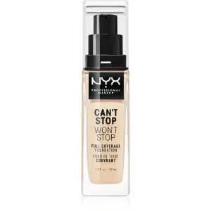 NYX Professional Makeup Can't Stop Won't Stop 30 ml make-up pre ženy 02 Alabaster na všetky typy pleti; na normálnu pleť; na mastnú pleť