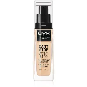 NYX Professional Makeup Can't Stop Won't Stop 30 ml make-up pre ženy 06 Vanilla na všetky typy pleti; na normálnu pleť; na mastnú pleť
