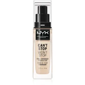 NYX Professional Makeup Can't Stop Won't Stop 30 ml make-up pre ženy 1.3 Light Porcelain na všetky typy pleti; na normálnu pleť; na mastnú pleť