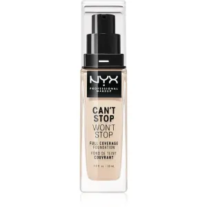 NYX Professional Makeup Can't Stop Won't Stop 30 ml make-up pre ženy 1.5 Fair na všetky typy pleti; na normálnu pleť; na mastnú pleť