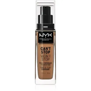 NYX Professional Makeup Can't Stop Won't Stop Full Coverage Foundation vysoko krycí make-up odtieň Cinnamon 30 ml