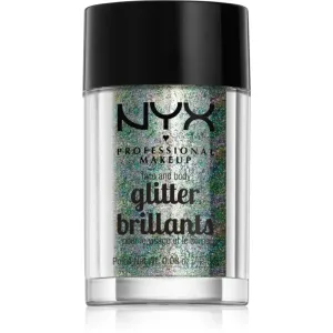 NYX Professional Makeup Face & Body Glitter Brillants Glitre na tvár i telo odtieň 06 Crystal 2.5 g