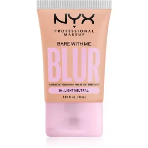NYX Professional Makeup Bare With Me Blur Tint Foundation 30 ml make-up 04 Light Neutral na všetky typy pleti; na normálnu pleť; na dehydratovanu pleť