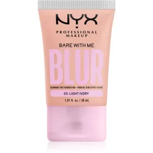 NYX Professional Makeup Bare With Me Blur Tint Foundation 30 ml make-up W 03 Light Ivory na všetky typy pleti; na normálnu pleť; na dehydratovanu pleť