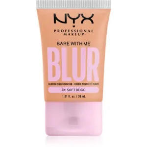 NYX Professional Makeup Bare With Me Blur Tint Foundation 30 ml make-up W 06 Soft Beige na všetky typy pleti; na normálnu pleť; na dehydratovanu pleť