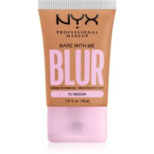 NYX Professional Makeup Bare With Me Blur Tint Foundation 30 ml make-up W 10 Medium na všetky typy pleti; na normálnu pleť; na dehydratovanu pleť