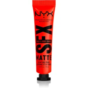 NYX Professional Makeup SFX Face And Body Paint Matte 15 ml make-up pre ženy 02 Fired Up na veľmi suchú pleť
