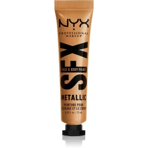 NYX Professional Makeup SFX Face And Body Paint Metallic 15 ml make-up pre ženy 05 Gold Dusk na veľmi suchú pleť