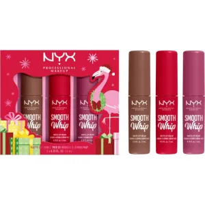 NYX Professional Makeup Fa La La L.A. Land Smooth Whip Matte Lip Cream Trio darčeková kazeta rúž Smooth Whip Matte Lip Cream 3 x 4 ml pre ženy