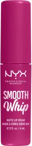 NYX Professional Makeup Smooth Whip Matte Lip Cream zamatový rúž s vyhladzujúcim efektom odtieň 09 Bday Frosting 4 ml