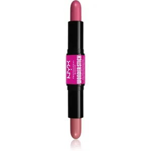 NYX Professional Makeup Wonder Stick Cream Blush obojstranná kontúrovacia tyčinka odtieň 01 Light Peach and Baby Pink 2x4 g