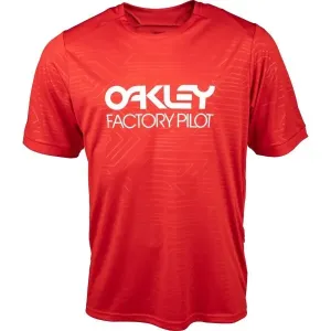 Oakley PIPELINE TRAIL TEE Cyklistický dres, červená, veľkosť L
