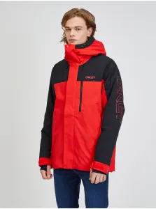Black-Red Mens Ski Jacket Oakley - Men