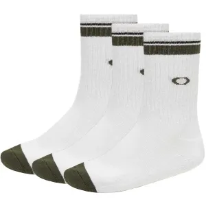 Oakley ESSENTIAL SOCKS (3 PCS) Ponožky, biela, veľkosť L