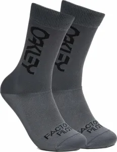 Oakley Factory Pilot MTB Socks Forged Iron L Cyklo ponožky