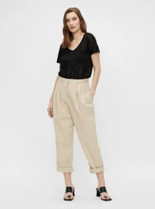 Cream shortened trousers . OBJECT Nancy - Women #1046067