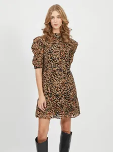 Hnedé šaty s leopardím vzorom .OBJECT #633898