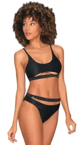 Obsessive Miamelle - sporty bikini with straps (black)L