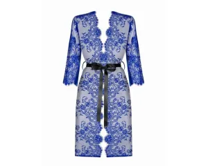 Cobaltess Lace Kimono - BlueL/XL