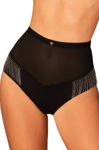 Sexy nohavičky Obsessive Milladis - vysoké Čierna XS/S