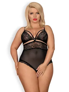 Sexy body Obsessive 838-TED-1 Body Hey Sexy Black Čierna L-XL