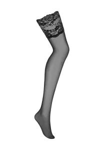Čierné podväzkové pančuchy Black stockings 810 #4878743