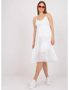 Dámske šaty bez ramienok OCH BELLA white