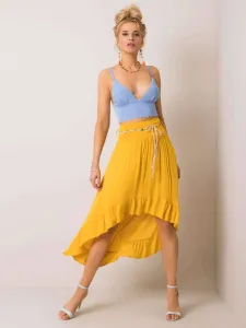 Skirt yellow Och Bella ajok0251. R45
