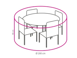 Ochranná plachta na stolovú súpravu 200x86 cm