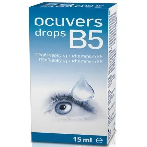 Ocuvers drops B5 stimulujú a podporujú regeneráciu rohovky 15ml