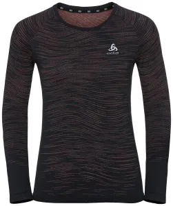 Odlo Blackcomb Ceramicool T-Shirt Black/Space Dye M Bežecké tričko s dlhým rukávom