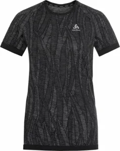 Odlo The Blackcomb Light Short Sleeve Base Layer Women's Black/Space Dye M Bežecké tričko s krátkym rukávom