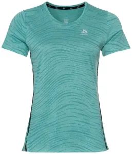Odlo Zeroweight Engineered Chill-Tec T-Shirt Jaded Melange XS Bežecké tričko s krátkym rukávom