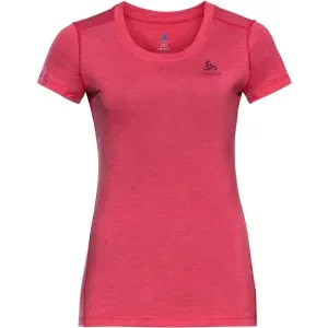 Odlo MERINO 130 BI TOP CREW NECK S/S Dámske tričko s krátkym rukávom, ružová, veľkosť L