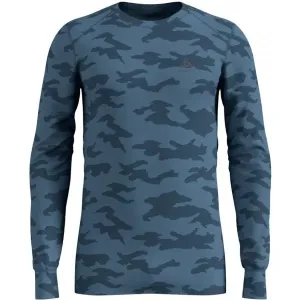 Odlo SUW MEN'S TOP L/S CREW NECK ACTIVE WARM XMAS Pánske tričko, modrá, veľkosť