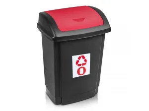 MAKRO - Kôš na odpad recyklovaný 25l červený, 13410455